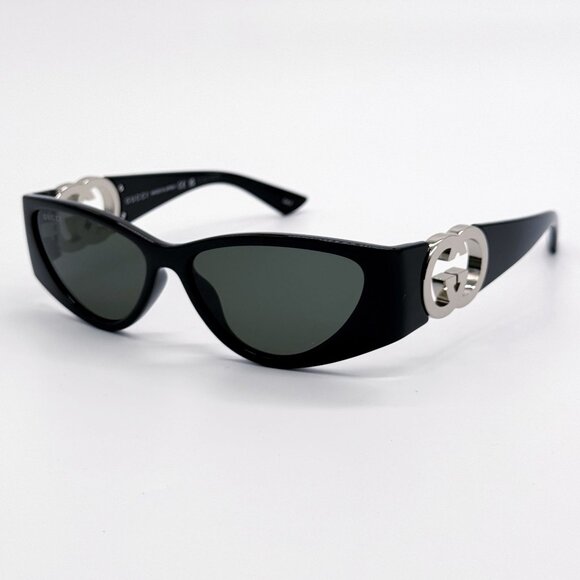 NEW GUCCI GG1824S 001 WOMEN BLACK SUNGLASSES GUCCI - Picture 4 of 12